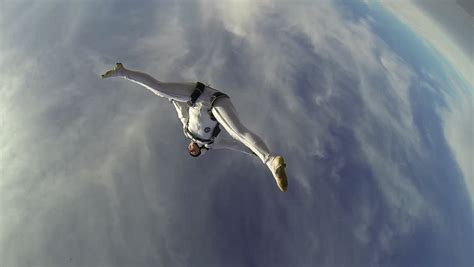 Skydiver Freestyle Woman Stock Footage Video 5436035