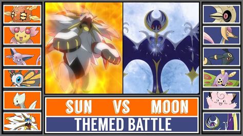 SUN vs. MOON (Pokémon Sun/Moon) - Themed Teams Battle - YouTube