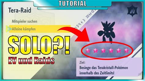 Ev Raid Guide Für Solo 6 Raids Pokemon Karmesin Purpur Youtube