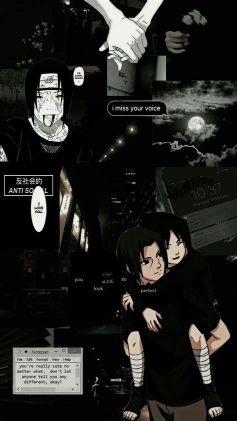 Itachi is the older brother of sasuke uchiha and is responsible for killing all the members of their clan, sparing only his younger brother sasuke. Aesthetic Naruto Wallpapers Itachi | aesthetic tumblr