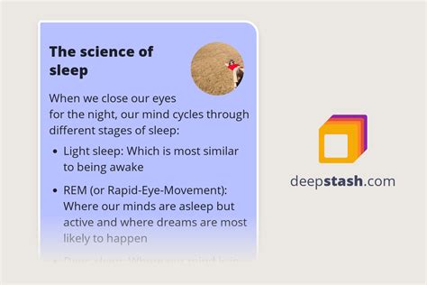 The Science Of Sleep Deepstash