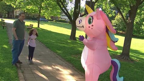 Pink Unicorn Brings Cheer To Montgomery County