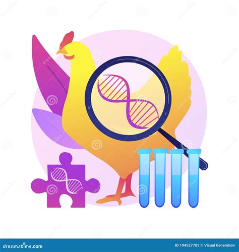 Genetically Modified Animals Abstract Concept Vector Illustration