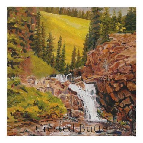 Crested Butte Colorado Mountain Canvas Beautiful Waterfalls