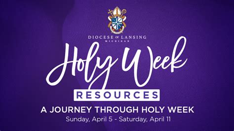 Available Now Holy Week At Home Resources Diocese Of Lansing