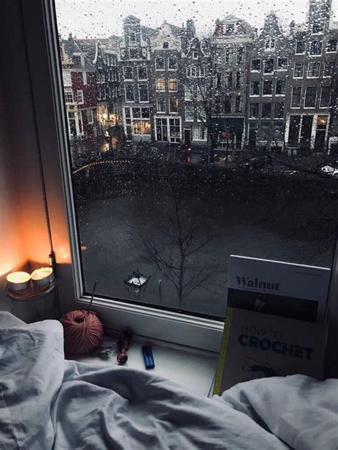 Rainy Day In Amsterdam City Bedroom Cozy Rainy Day