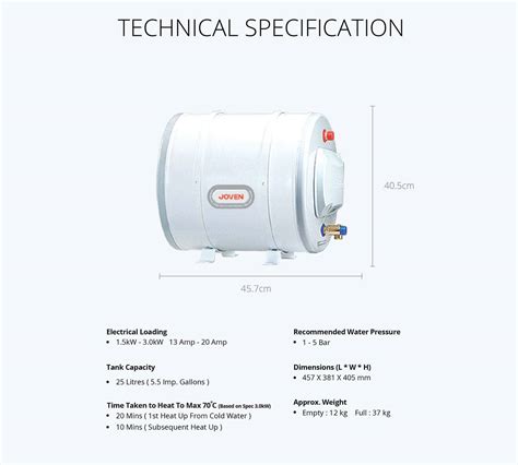 Mandi provides wide range of branded electric water heater such as elton water heater, joven water heater and more. Joven JH25IB Storage Water Heater Supply & Install in ...