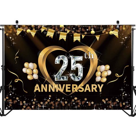 Buy Wedding Anniversary Party Decorations Happy 25th Anniversary