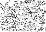 Kayak Kajak Boote Kanu Wildwasser sketch template