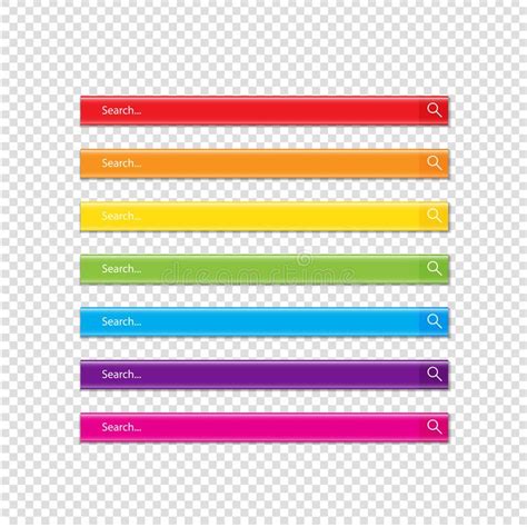 Search Bar Vector Template For Internet Searching Design Vector