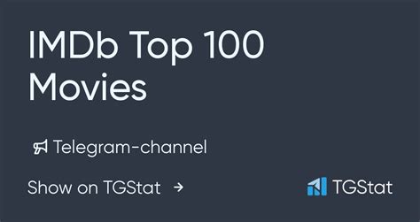Telegram Channel Imdb Top 100 Movies — Imdbtop100movie — Tgstat