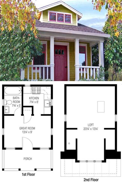 Understand the basic tiny house typology; 27 Adorable Free Tiny House Floor Plans - Craft-Mart