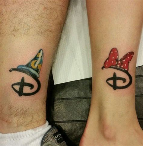 Mickey Minnie Couple Idea Tattoo