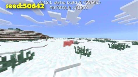 5 Best Snow Biome Seeds For Minecraft Pe 0150 Snow And Villages And Ice