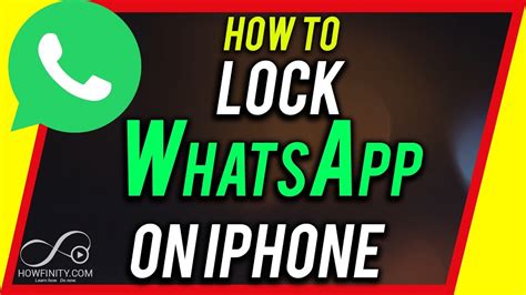 How To Lock Whatsapp On Iphone Youtube