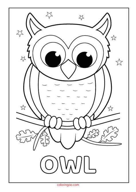 Owl Printable Coloring Drawing Pages Owl Coloring Pages Owl