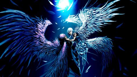 🥇 Angels Wings Night Moon Wallpaper 122389