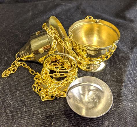 Miniature Brass Incense Burner Censer Thurible
