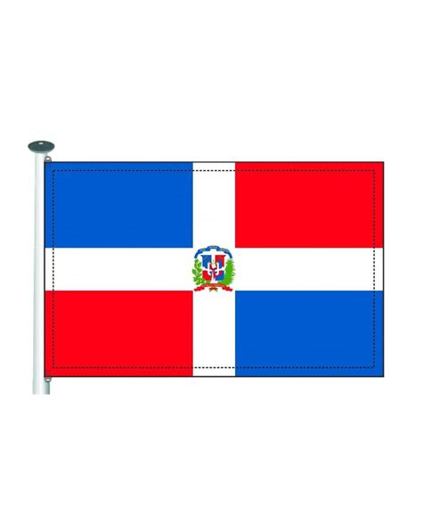 Bandera República Dominicana 10 X 15 Cm •