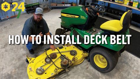 How To Install Deck Belt On John Deere Mower YouTube