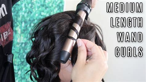 How To Use A Curling Wand On Medium Length Hair Youtube