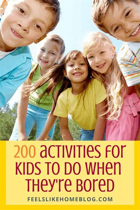 200 Fun Things For Kids To Do When Theyre Bored Free Printable
