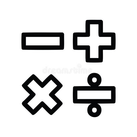 Math Symbols Icon Stock Vector Illustration Of Clip 147679326