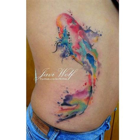 Colorful Watercolor Fish Tattoo Best Tattoo Ideas Gallery