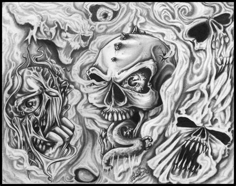 Flashset001 P2 Skull Art Drawing Skull Artwork Dark Art Drawings Tattoo Design Drawings