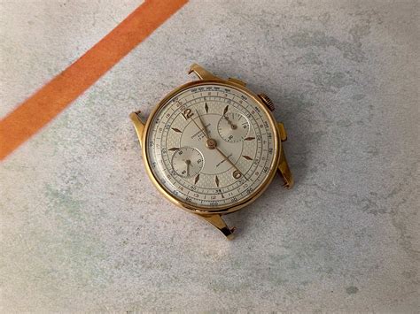 Chronographe Suisse Reloj Cronógrafo Suizo Vintage De Cuerda Cal