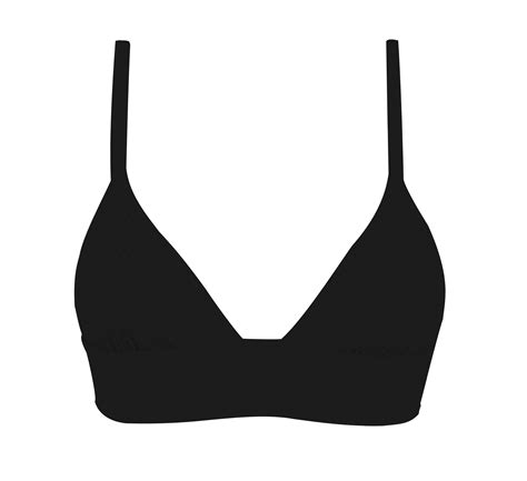 plain black laced back bralette bikini top top preto tri cos rio de sol