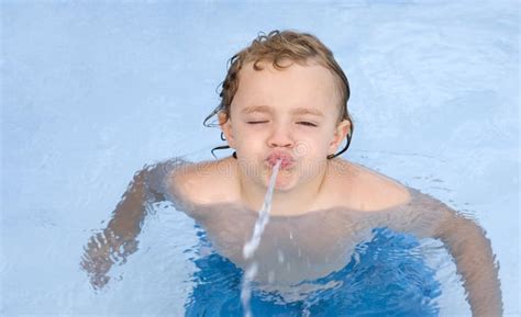 Boy Spitting Water Stock Photo Image Of Spray Youth 9011818