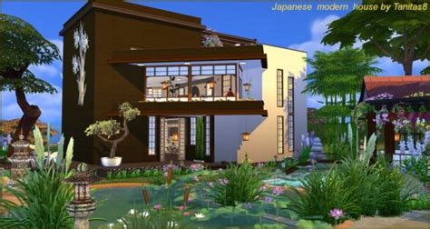 Tanitas Sims Japanese Modern House • Sims 4 Downloads Modern House