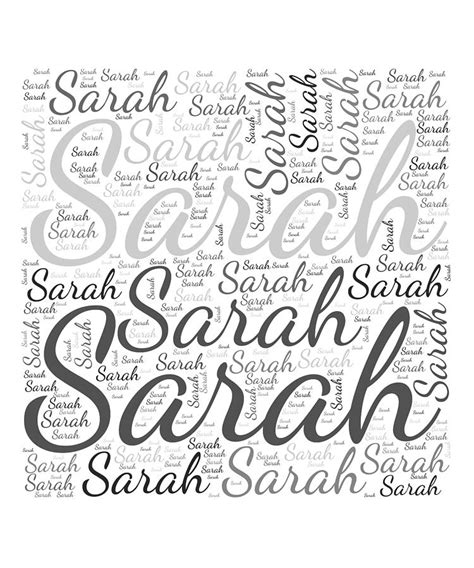 Female First Name Sarah Digital Art By Vidddie Publyshd Fine Art America