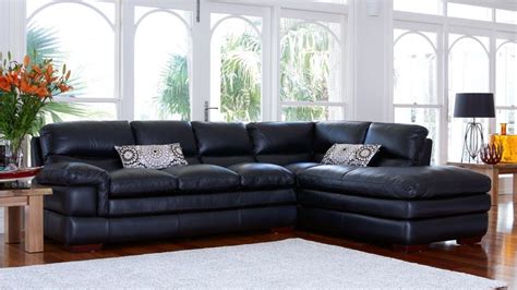 Radcliff Mk2 Leather Corner Lounge With Chaise Lounges Living Room