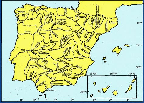 Geografía De España 2º Bach Mapas Prácticas Ríos Y Alfuentes