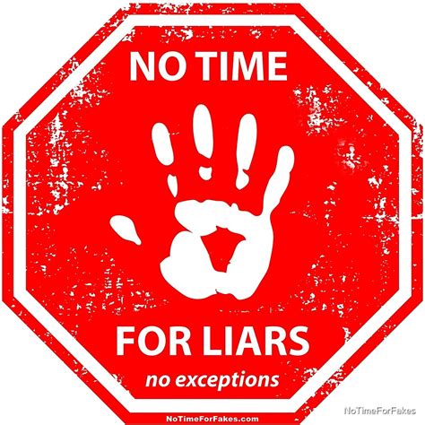 No Liars Hand Stop Sign By Notimeforfakes Redbubble