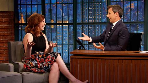 Watch Late Night With Seth Meyers Interview Vanessa Bayer Makes Awkward Sex Jokes