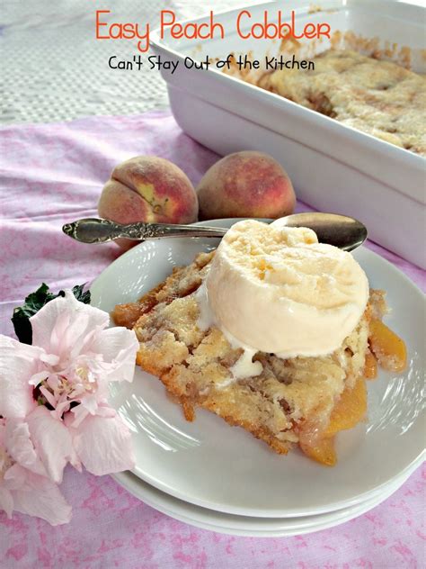 Sally's peach cobbler by love foodies. Paula Deen's Peach Cobbler - Can't Stay Out of the Kitchen