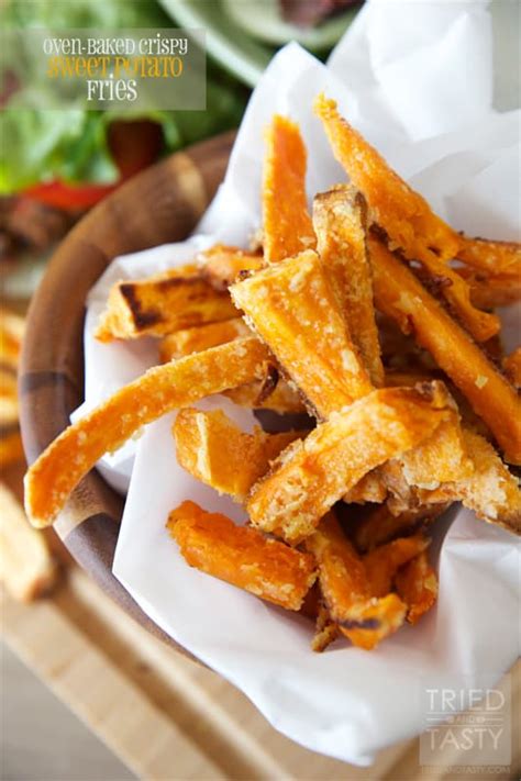 Oven-Baked Crispy Sweet Potato Fries - Tried and Tasty