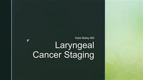 Laryngeal Cancer Staging In 5 Minutes Youtube