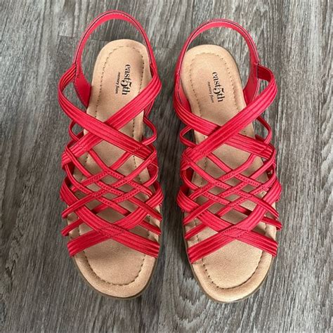 east 5th shoes east 5th holly sandals in red poshmark
