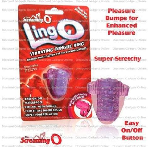 Ling O Vibrating Tongue Ring Vibe Oral Sex Clit Exciter Blow Job