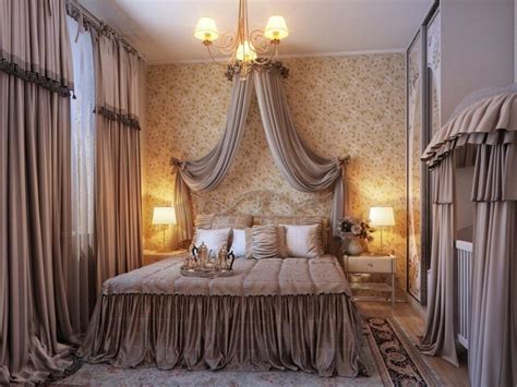 Romantic Bedroom Curtains Photo