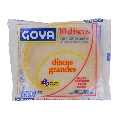 Goya Empanada Dough Discs For Turnover Pastries Large 20 Oz Delivery