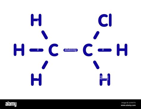 Chloroethane Local Anaesthetic Molecule Hi Res Stock Photography And