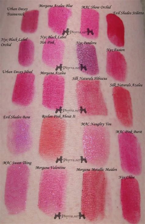 Bright Pink Magenta Fuchsia Lipstick Swatches Fuchsia Lipstick