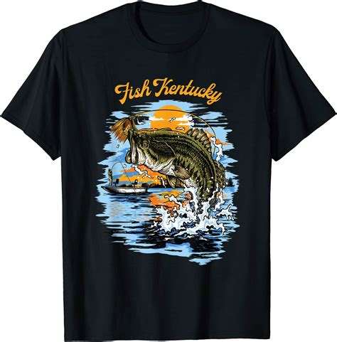 Largemouth Bass Fishing Graphic T Shirt Fish Kentucky