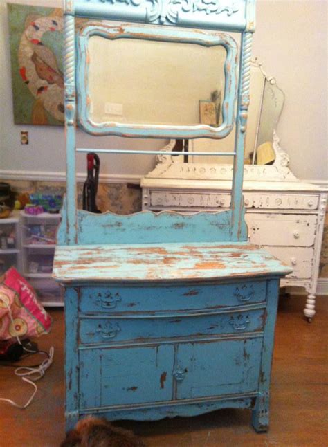 Antique Old Farmhouse Distressed Washstand Antiques Farmhouse Living