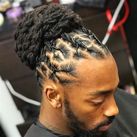 Maybe you would like to learn more about one of these? Pin on Man Buns & up styles for locs & dreadlocks